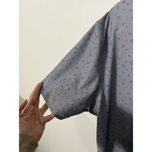 G/FORE Gray Golf floral Polo Shirt Size XL - Picture 12 of 16